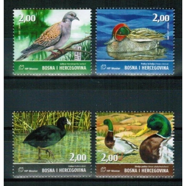 Mostar(Bosnia) 2007 - Păsări de apa, serie neuzata