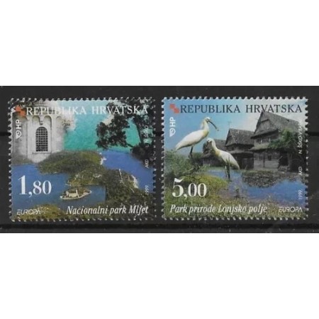 Croatia 1999 - Europa, parcuri naturale, fauna, serie neuzata