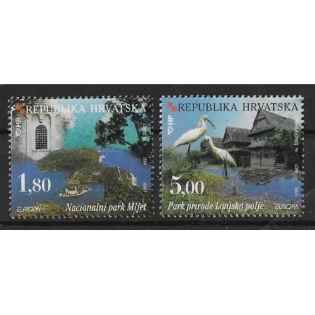 Croatia 1999 - Europa, parcuri naturale, fauna, serie neuzata