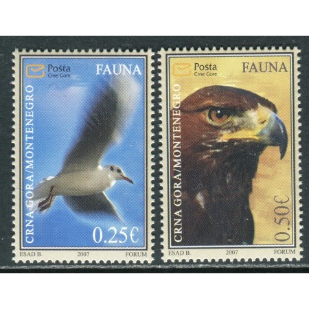 Muntenegru 2007 - Păsări, serie neuzata