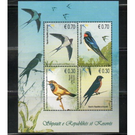 Kosovo 2010 - Păsări, bloc neuzat
