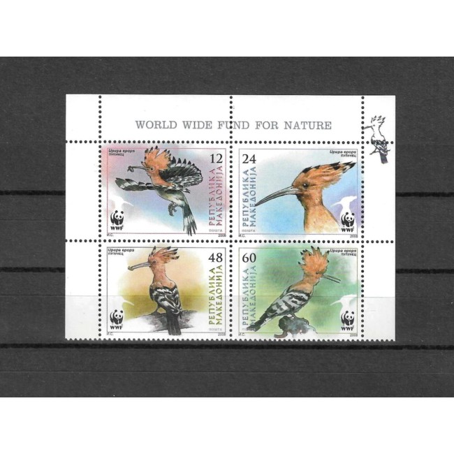 Macedonia 2008 - Fauna WWF, păsări, serie neuzata
