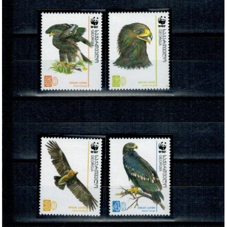 Georgia 2007 - Păsări, fauna WWF, serie neuzata