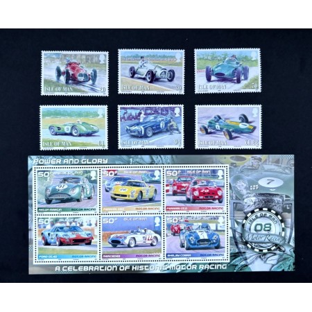 Isle of Man 2008 - Curse de mașini, serie si bloc neuzat