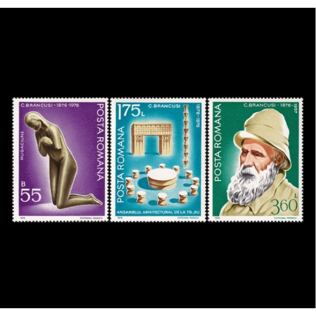 1976 - Centenarul nașterii lui Constantin Brancusi, serie neuzata