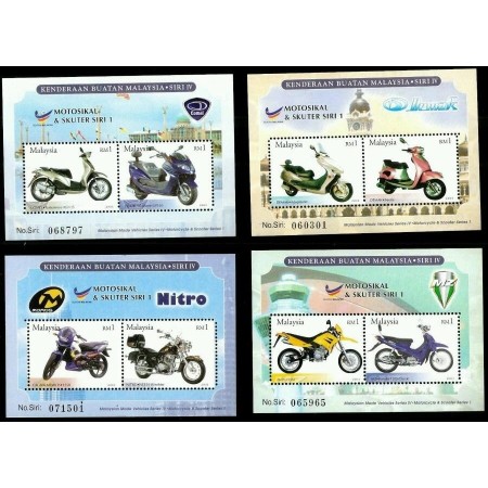 Malaysia 2003 - Motociclete, serie colite neuzate
