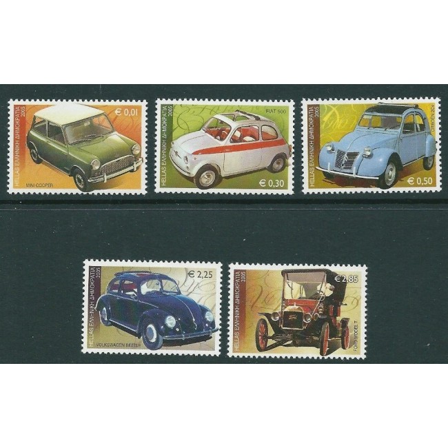 Grecia 2005 - Mașini de epoca, serie neuzata