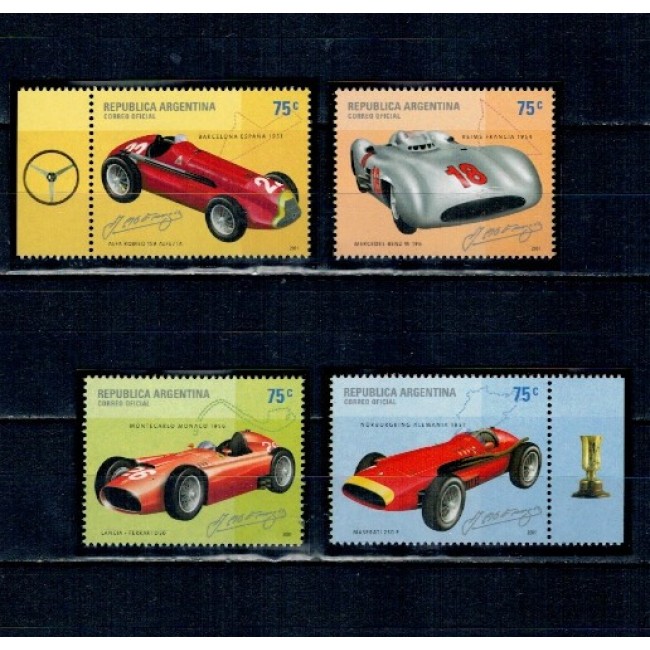 Argentina 2001 - Mașini de curse, serie neuzata
