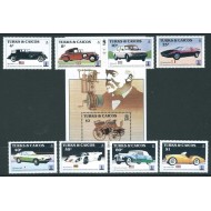 Turks&Caicos 1984 - Mașini de epoca, serie si colita neuzata