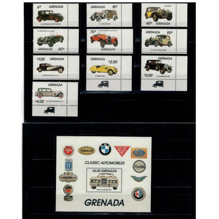 Grenada 1983 - Mașini de epoca, serie si colita neuzata