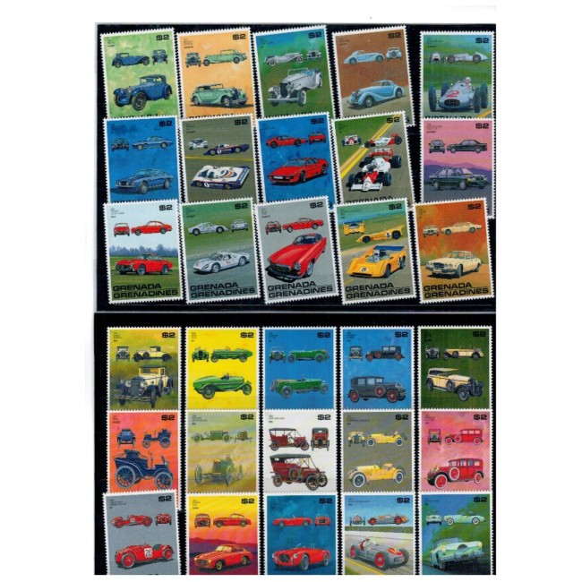 Grenada Grenadines 1988 - Mașini de epoca, serie neuzata