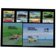 Grenada Grenadines 1986 - Mașini de epoca, serie si colite neuzate