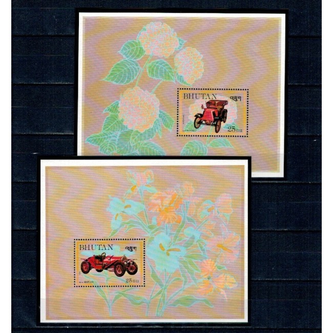 Bhutan 1984 - Mașini de epoca, colite neuzate