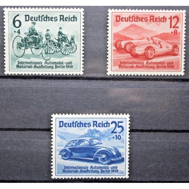 Deutsches Reich 1939 - Expo automobile si motociclete Berlin, serie neuzata