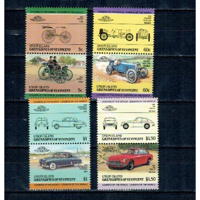 Union Island 1985 - Mașini de epoca, serie neuzata