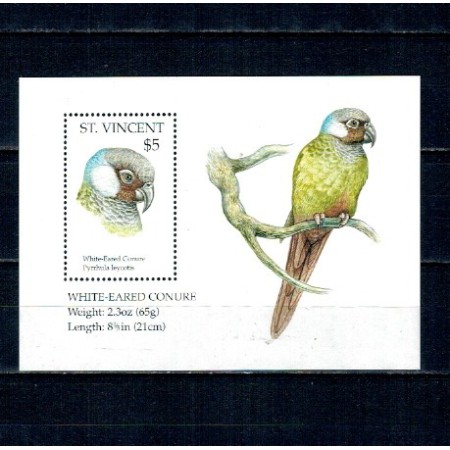 St. Vincent 1995 - Papagali, păsări, colita neuzata