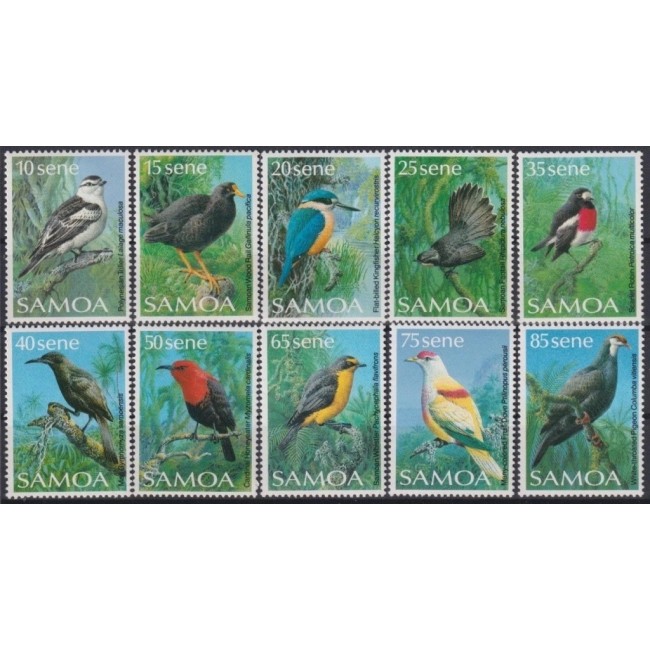 Samoa 1988 - Păsări, serie neuzata