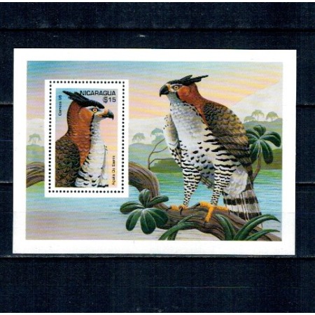 Nicaragua 1995 - Păsări, fauna, colita neuzata