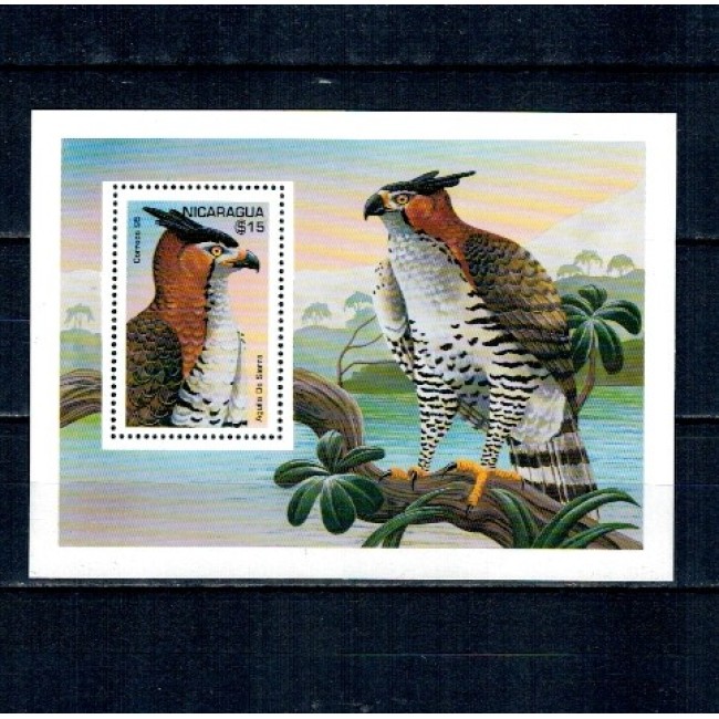 Nicaragua 1995 - Păsări, fauna, colita neuzata
