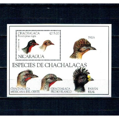Nicaragua 1994 - Păsări, colita neuzata