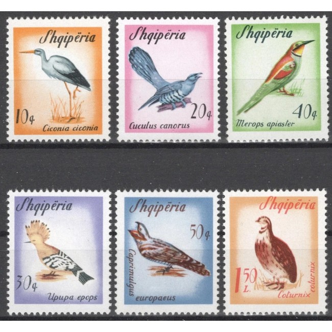 Albania 1965 - Păsări migratoare, serie neuzata