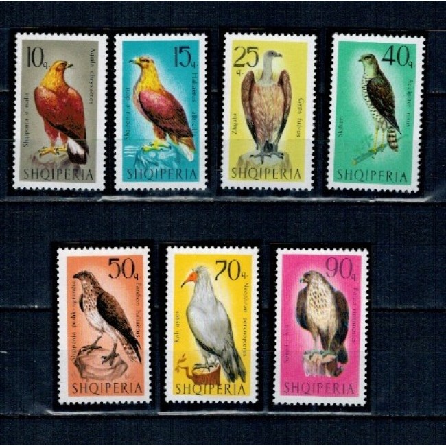 Albania 1966 - Păsări de prada, serie neuzata