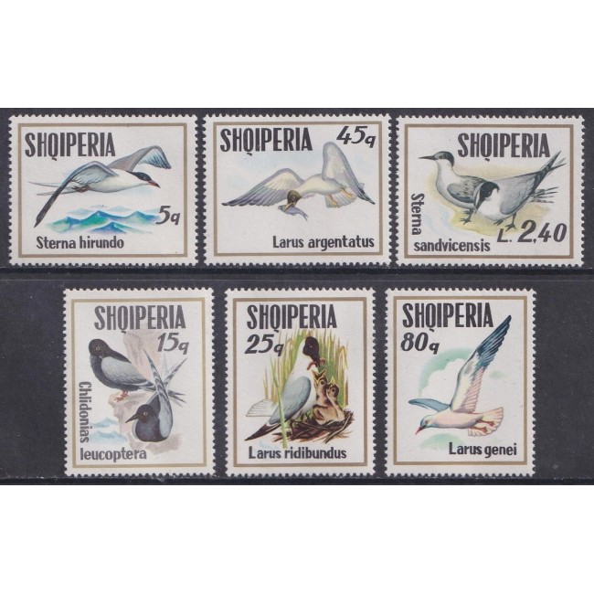 Albania 1973 - Păsări cântătoare, serie neuzata