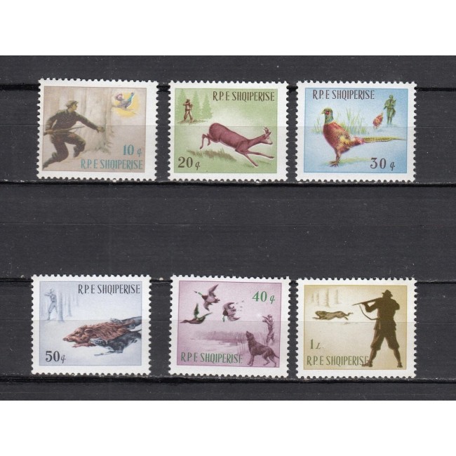 Albania 1965 - Vânătoarea, fauna, serie neuzata