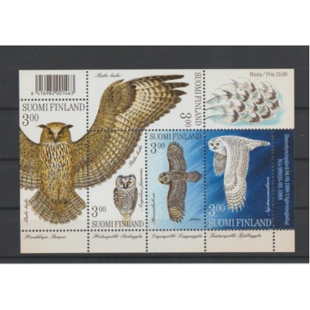 Finlanda 1998 - Bufnite, pasari, bloc neuzat