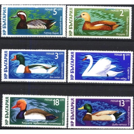 Bulgaria 1976 - Păsări de apa, serie neuzata