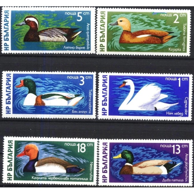 Bulgaria 1976 - Păsări de apa, serie neuzata