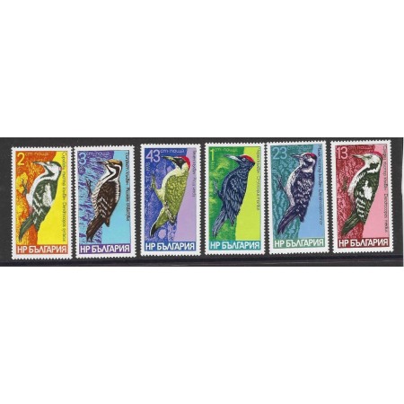 Bulgaria 1978 - Păsări, ciocănitoarea, serie neuzata