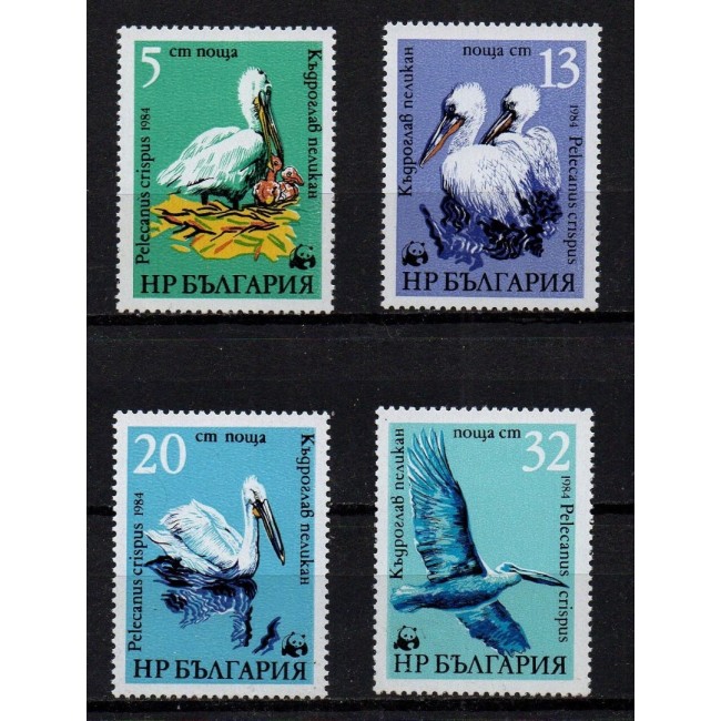 Bulgaria 1984 - Fauna WWF, păsări, serie neuzata