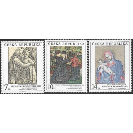 Cehia 1994 - Picturi din Galeria Naționala, arta, serie neuzata