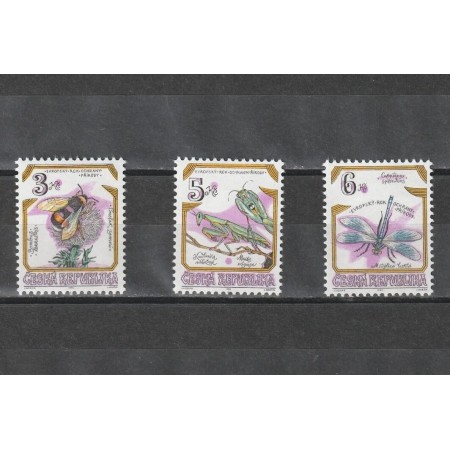 Cehia 1995 - Insecte, serie neuzata