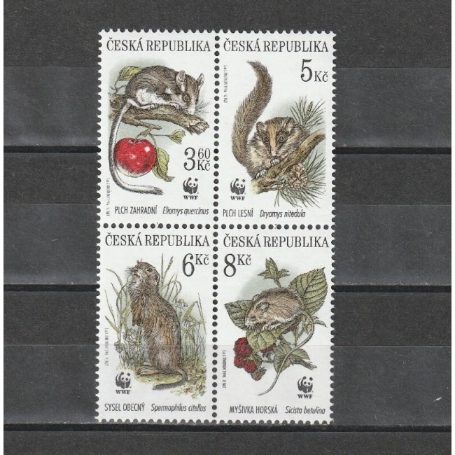 Cehia 1996 - Fauna WWF, serie neuzata