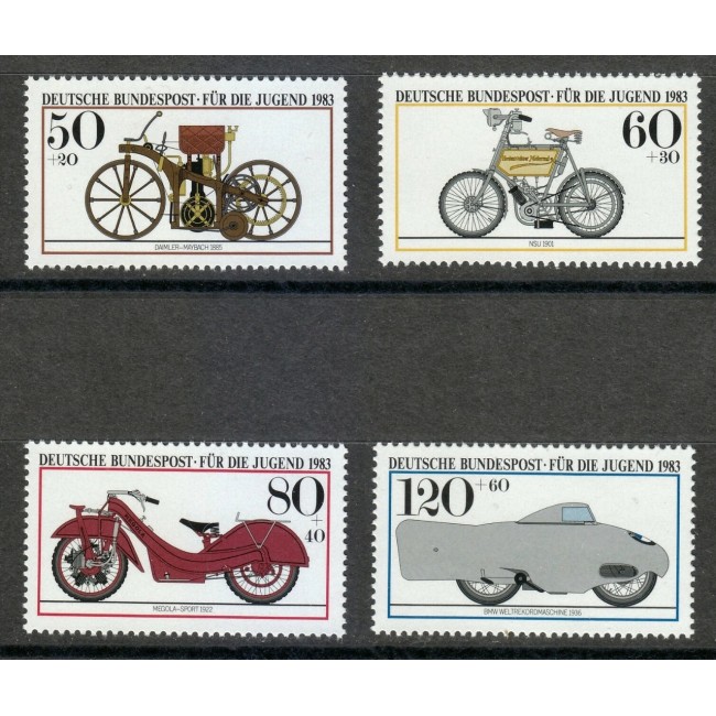 Bundes 1983 - Motociclete, serie neuzata