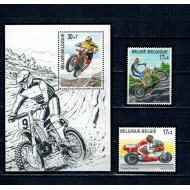Belgia 1999 - Motociclete, motociclism, serie si colita neuzata