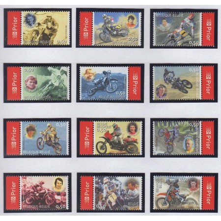 Belgia 2004 - Motociclism, motociclete, serie neuzata