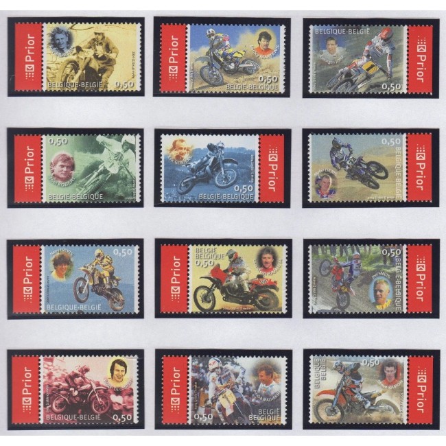 Belgia 2004 - Motociclism, motociclete, serie neuzata