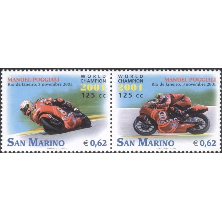 San Marino 2001 - Motociclism, motociclete, serie neuzata