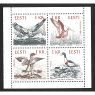 Estonia 1992 - Păsări, bloc neuzat