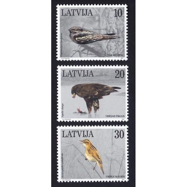 Letonia 1997 - Păsări, serie neuzata