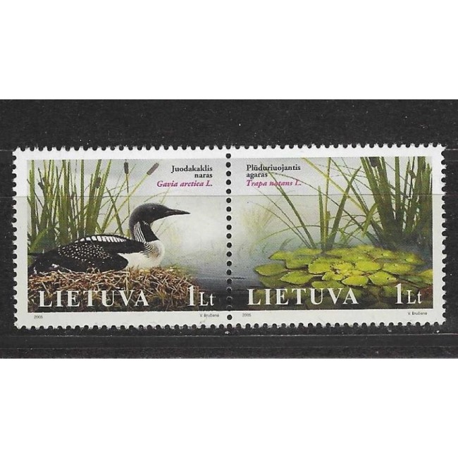 Lituania 2005 - Păsări, serie neuzata