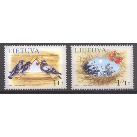 Lituania 2006 - Crăciun, păsări, serie neuzata