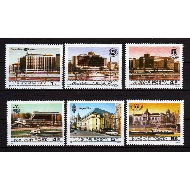 Ungaria 1984 - Hoteluri din Budapesta, serie neuzata