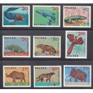 Polonia 1966 - Animale preistorice, serie neuzata