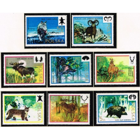 Polonia 1973 - Animale, vânătoarea, serie neuzata