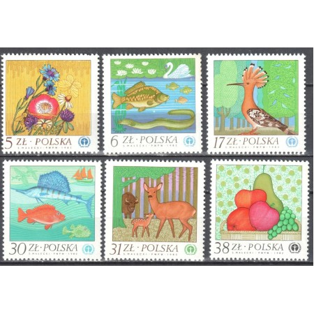 Polonia 1983 - Protecția naturii, serie neuzata