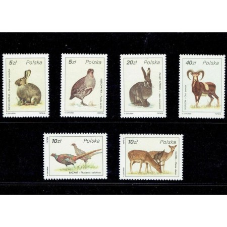 Polonia 1986 - Fauna, vânătoarea, serie neuzata